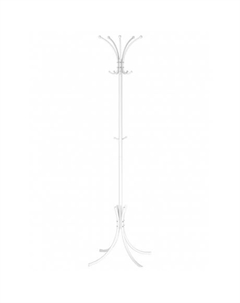Вешалка-стойка д/одежды №3 Корона разборная, 64*182 см (5 рожков) белая ВНП 366 Б Зми