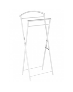 Вешалка-стойка д/одежды напол. костюм. (мет)Контур белый ВНП 367 Б Зми