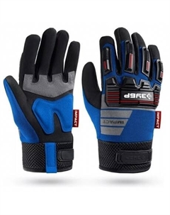 Перчатки IMPACT р.L (9), антивибрационные, противоударные, Профессионал (11476-L) Зубр