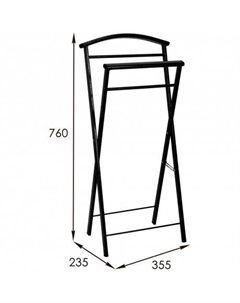 Вешалка-стойка д/одежды напол. костюм. (мет)Контур медный антик ВНП 367 М Зми