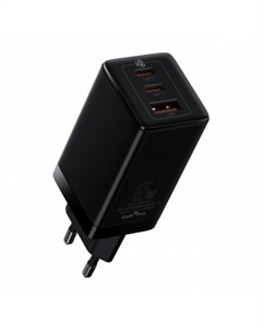Зарядное устройство Baseus GaN5 Pro Fast Charger 2C+U 65W EU Black CCGP120201