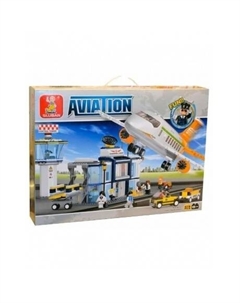 Конструктор "Авиация.Международный аэропорт" (678дет) SLUBAN М38-В0367 Sluban