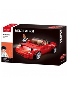 Конструктор "Спортивный красный автомобиль" 264 детали в коробке Sluban
