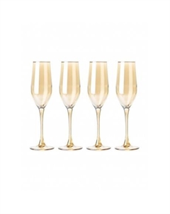 Набор бокалов для шампанского ЗОЛОТОЙ МЕД 4шт 160мл P9307 Luminarc