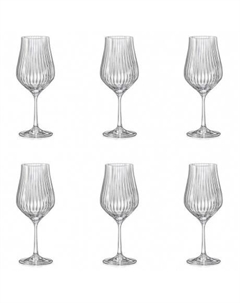 Набор бокалов для вина TULIPA OPTIC 6шт 350мл Crystalex