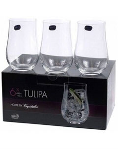 Набор стаканов TULIPA 6шт 450мл Crystalex
