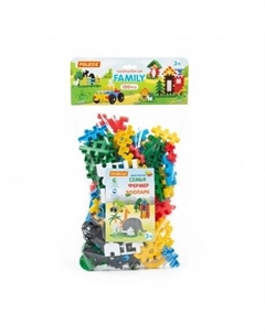 Конструктор "Семья" (120 элем.в мешке) Полесье