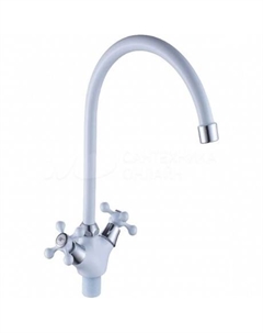 Смеситель для кухни Cron CN08-8 белый (CN4308-8)