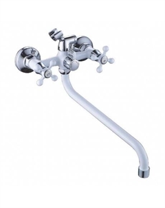 Смеситель для ванны Cron CN08-8 белый (CN2208-8)