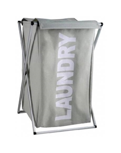 Корзина для белья FIXSEN LOFT STYLE складная серая (FX-1023) Fixsen