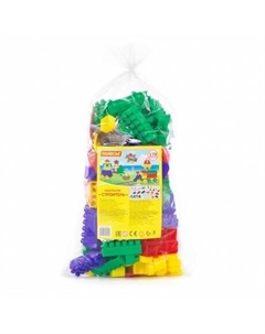 Конструктор "Строитель" 178 деталей в пакете 52544 Полесье