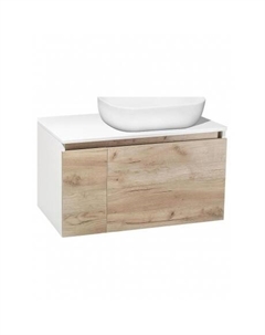 Тумба под раковину Runo крафт дуб Бари 80 (00-00001375)