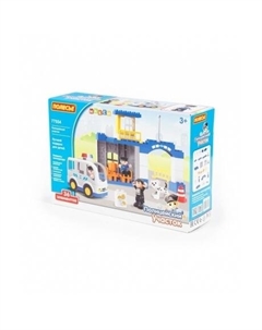 Конструктор "Макси"-"Полицейский участок" (36 элемен) в кор. 77554 Полесье