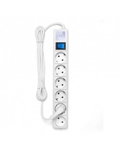 Сетевой фильтр SPG(5+1)-16B-1,9М-WHITE 1.9м (6 розеток) белый Power cube