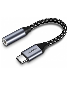 Адаптер UGREEN AV142 (30632) Type C Male To 3.5mm Audio Adapter серый Ugreen