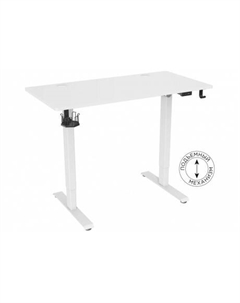Стол для компьютера подъёмный столешница МДФ белый каркас белый (CS-ED-WWT) Cactus