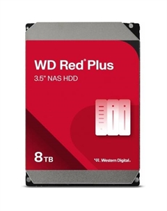 Жесткий диск WD SATA-III 8TB WD80EFPX NAS Red Plus (5640rpm) 256Mb 3.5" Wd