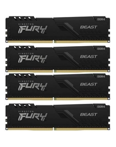 Оперативная память Kingston FURY Beast Black DDR4 128GB 3200MHz CL16 DIMM (KF432C16BBK4/128)