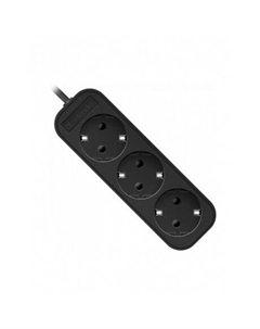 Удлинитель с заземлением M330 3.0 м, 3 розетки (99322), черный Defender