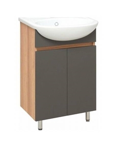 Тумба под раковину Runo графит (под умывальник Уют 50 ) Лада 50 (00-00001164)