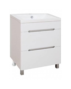 Тумба под раковину Runo напольная 2 ящика (под умывальник Omega 60) Парма 60 (00000001139)