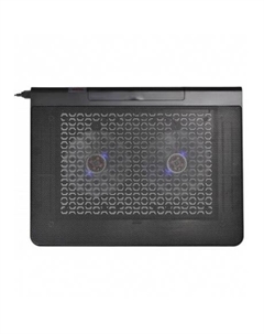 Подставка для ноутбука BU-LCP170-B214 17" (398x300x29мм 2xUSB 2x 140ммFAN 926г) металлическая сетка/пластик черный Buro