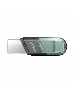 Флешка Sandisk 256Gb iXpand Flip SDIX90N-256G-GN6NE USB3.1 зеленый/серебристый