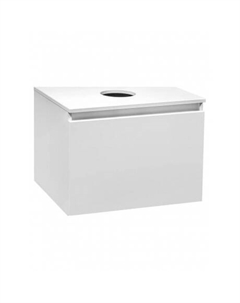 Тумба Runo Бари 60 белая под накладной умывальник (00-00001473)
