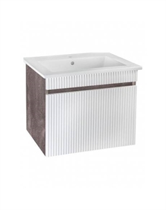 Тумба под раковину Runo железный камень (под умывальник Оскар 65) Модена 65 (00-00001424)