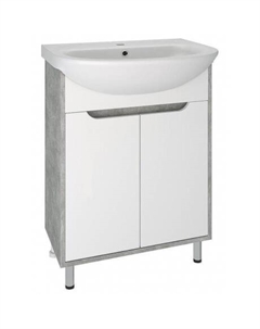 Тумба под раковину Runo серый бетон (под умывальник Уют 60) Эко 60 (00-00001327)