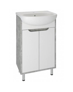 Тумба под раковину Runo серый бетон (под умывальник Уют 50) Эко 50 (00-00001326)
