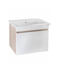 Тумба под раковину Runo крафтовый дуб (под умывальник Оскар 65) Модена 65 (00-00001425)