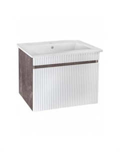 Тумба под раковину Runo железный камень (под умывальник Оскар 75) Модена 75 (00-00001426)