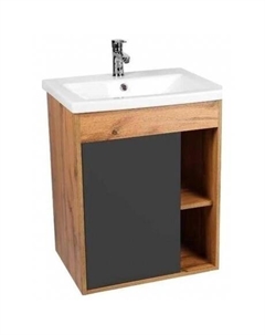 Тумба VIANT "Бостон" COMO 70 1 ств графит 425х655х820 (VBOS70COG-T1ST) Viant