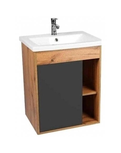 Тумба VIANT "Бостон" COMO 60 1 ств графит 430х560х820 (VBOS60COG-T1ST) Viant