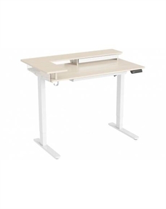 Стол для компьютера CS-EDL-DWT столешница ДСП светлый дуб каркас белый 120x71x60см Cactus