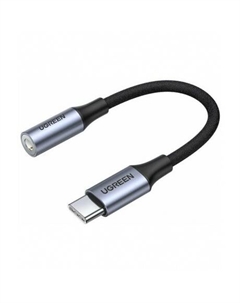 Адаптер UGREEN AV161 (80154) Type C Male To 3.5mm Audio Adapter серый космос Ugreen
