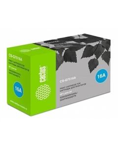 Картридж лазерный Cactus CS-Q7516A черный (12000стр.) для HP LJ 5200/5200N/5200L/5200TN/5200DTN