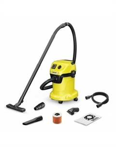 Строительный пылесос WD 3 P V-17/4/20 Workshop 1000Вт желтый Karcher