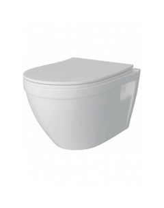 Унитаз подвесной Teymi Vitra безободковый, сиденье микролифт T40804