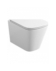 Унитаз подвесной Teymi Helmi Vortex безободковый, сиденье микролифт T40303