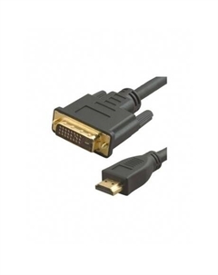 Кабель аудио-видео Lazco WH-141 HDMI (m)/DVI-D(m) 20м. Позолоченные контакты черный (WH-141(20M)) No name