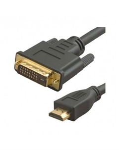 Кабель аудио-видео Lazco WH-141 HDMI (m)/DVI-D(m) 15м. Позолоченные контакты черный (WH-141(15M)) No name