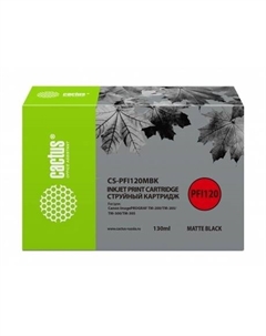 Картридж струйный CS-PFI120MBK черный матовый (130мл) для Canon imagePROGRAF TM-200/TM-205/TM-300/TM-305 Cactus