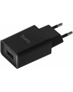 Сетевое зарядное устройство Buro BUWA1 2.1A черный (BUWA10S100BK)