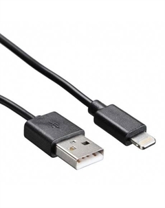 Кабель Buro USB-IP-1.2B2A USB (m)-Lightning (m) 1.2м черный