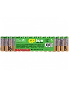 Батарейки AA - Super Alkaline 15A-2CRVS80 (80 штук) Gp