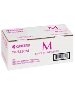 Картридж Kyocera TK-5230M (1T02R9BNL0) для Kyocera P5021cdn/cdw M5521cdn/cdw, пурпурный