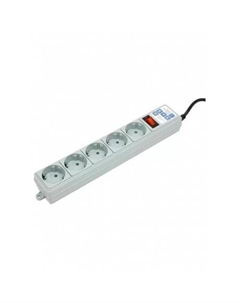 Сетевой фильтр Power Cube SPG-B-10 3м (5 розеток) серый No name