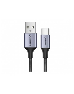 Кабель UGREEN USB A 2.0 - USB C, никелированная алюминиевая оплетка, 2 м (60128) Ugreen
